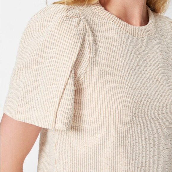 Club Monaco Textured Stripe Tee - Picture 1 of 6